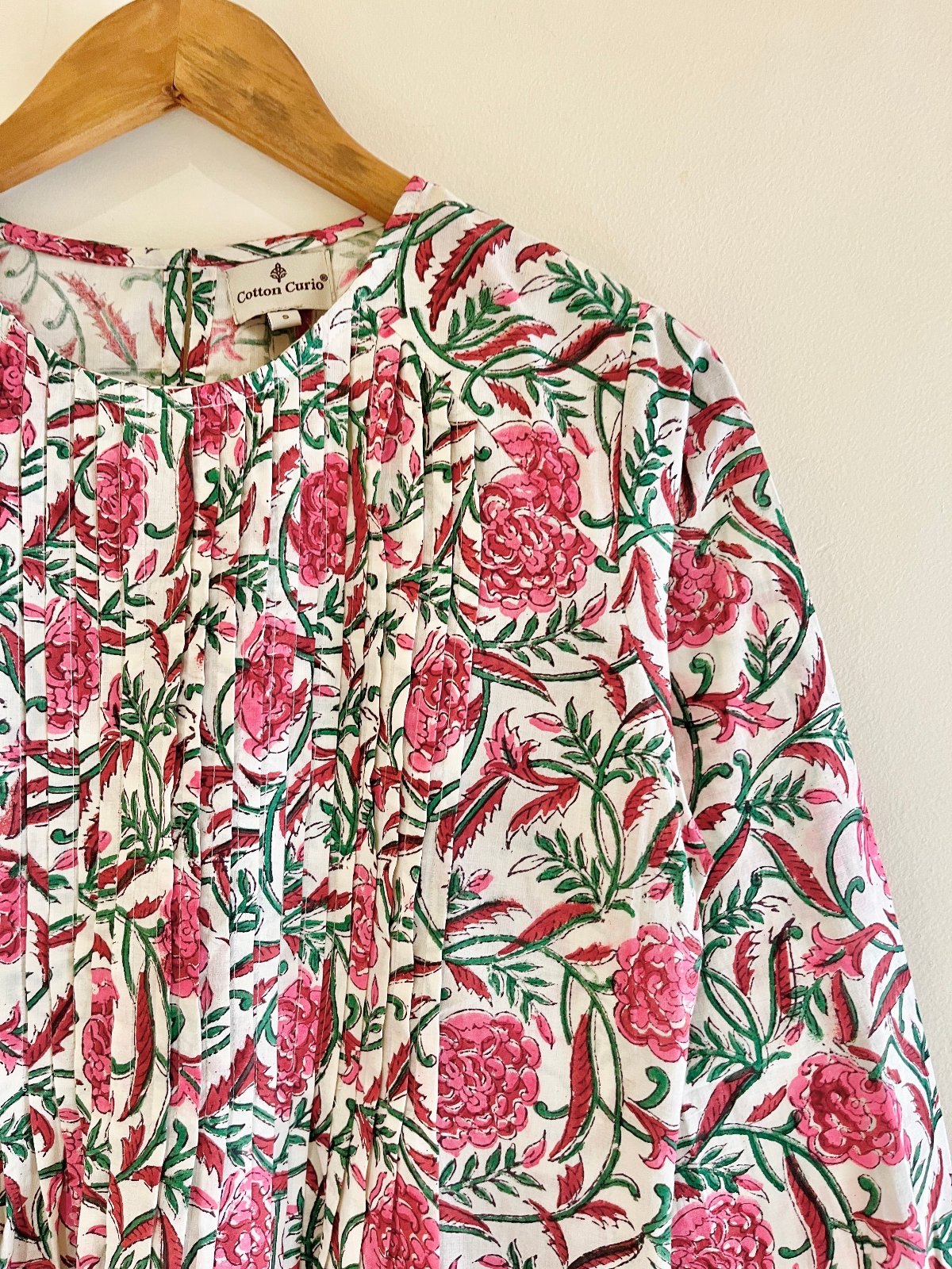 Block Printed Short Top