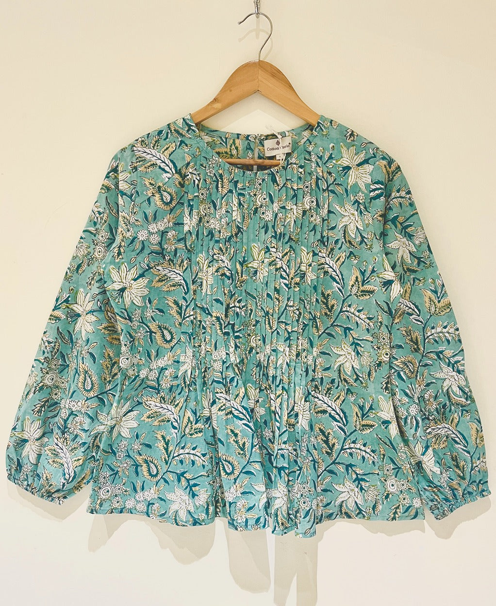 Gardenia Block Printed Short Top