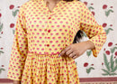 Yellow Bloom Printed Dress