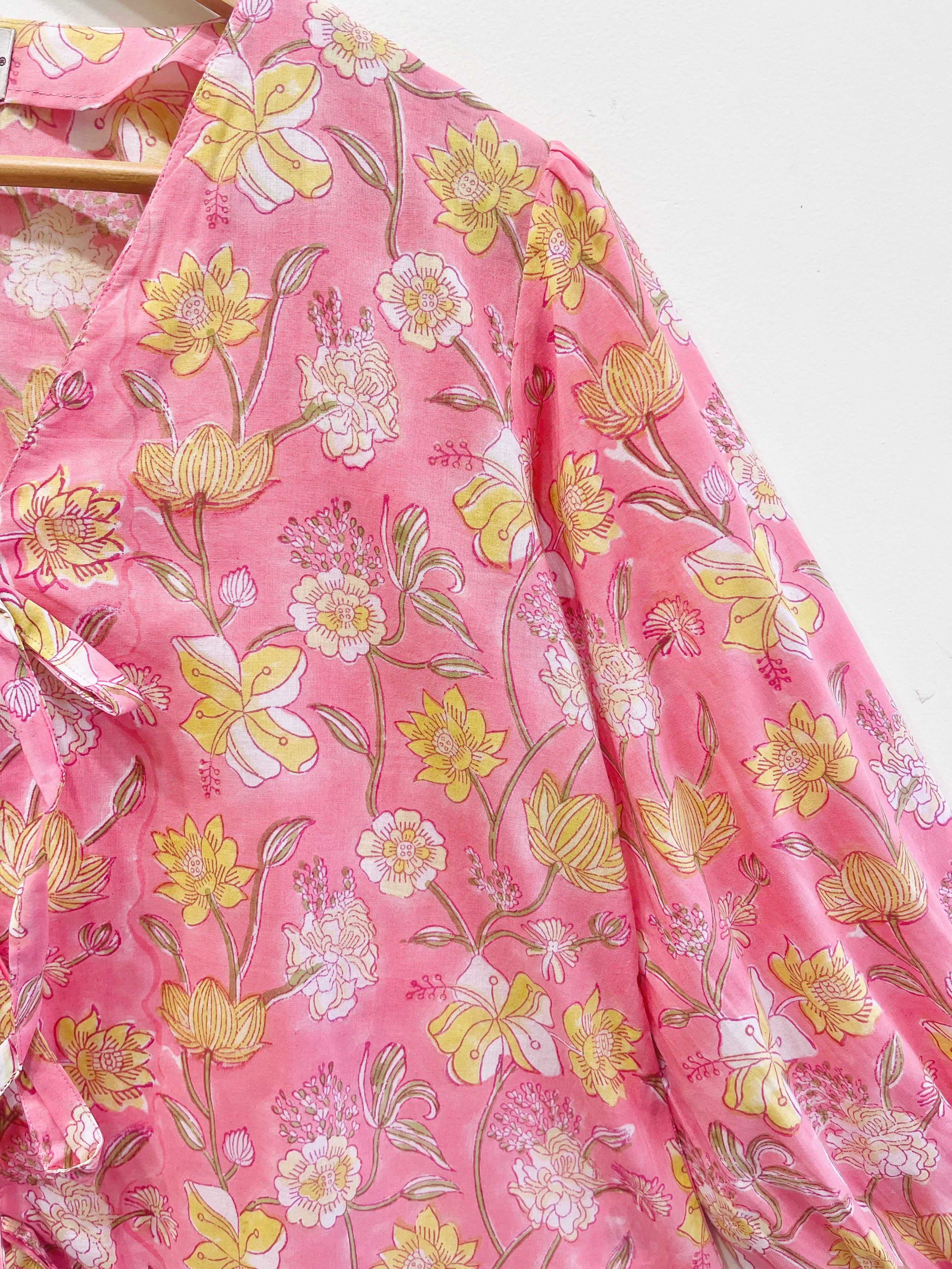 Women’s Cotton Block Printed Short Top