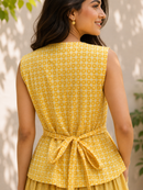 Sunlit Marigold Cotton Vest