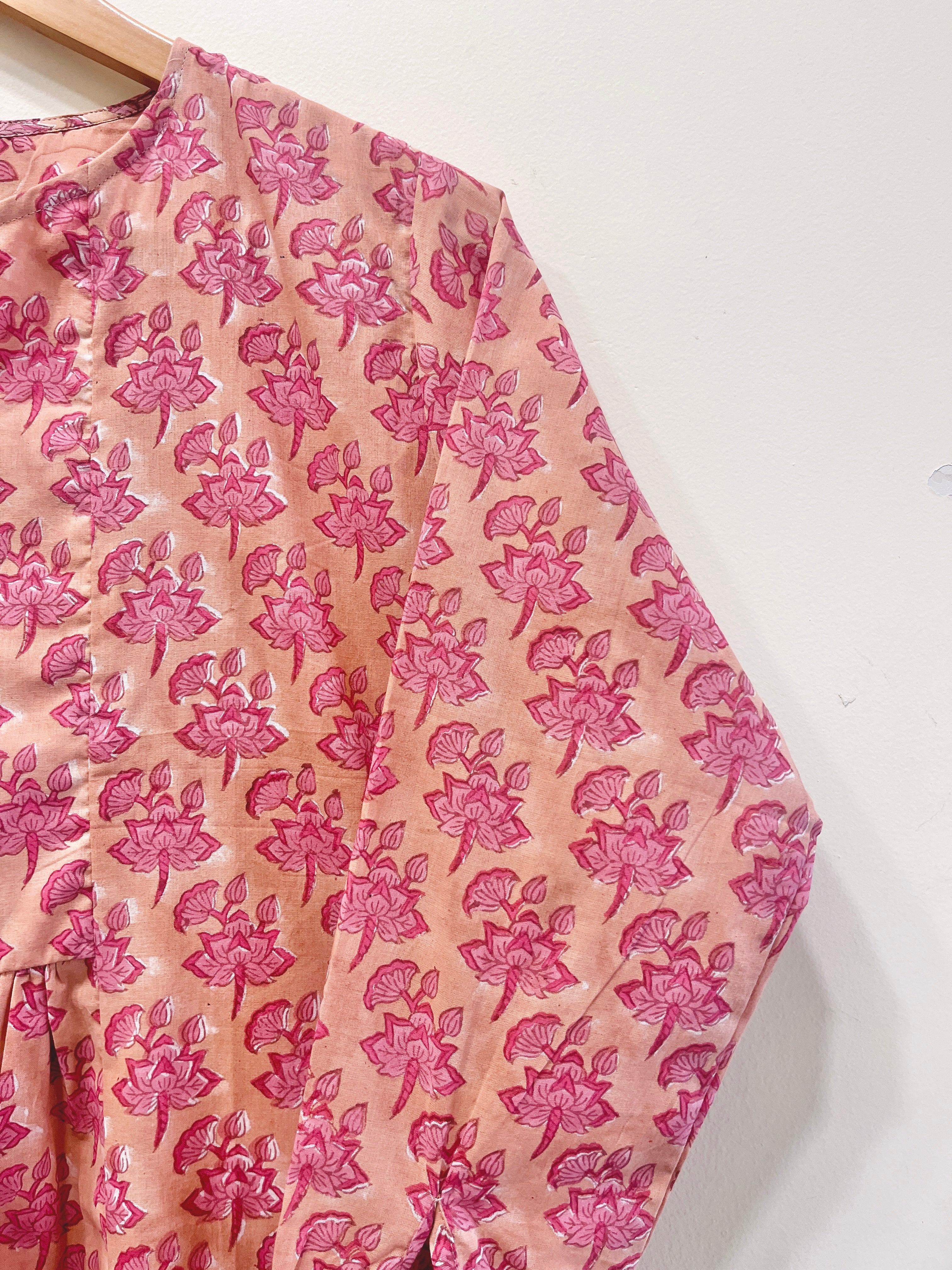 Block Printed Cotton Short Top