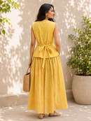Sunlit Marigold Cotton Skirt