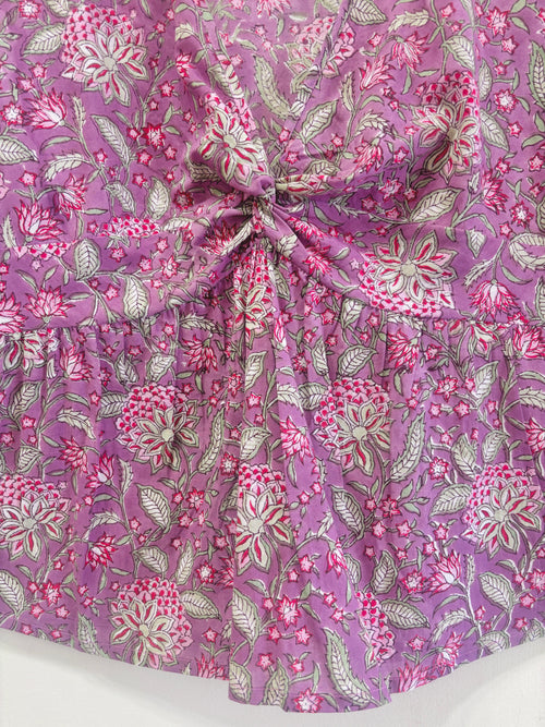 Block Printed Cotton Short Top