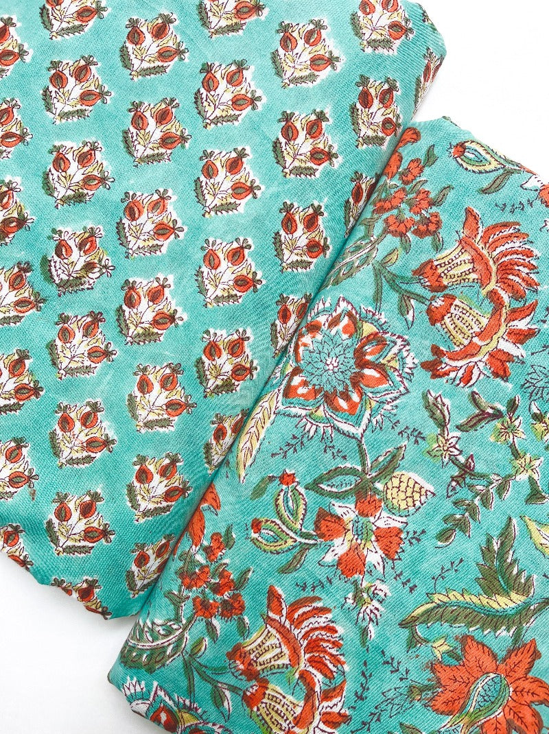 Cotton Block Printed Fabric