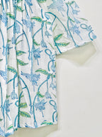 Block Printed Chanderi Silk Short Top