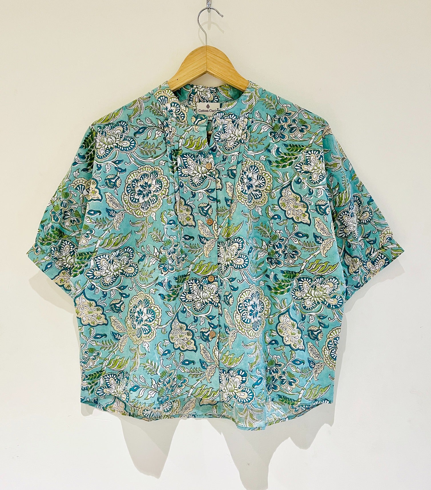 Block Printed Cotton Short Top