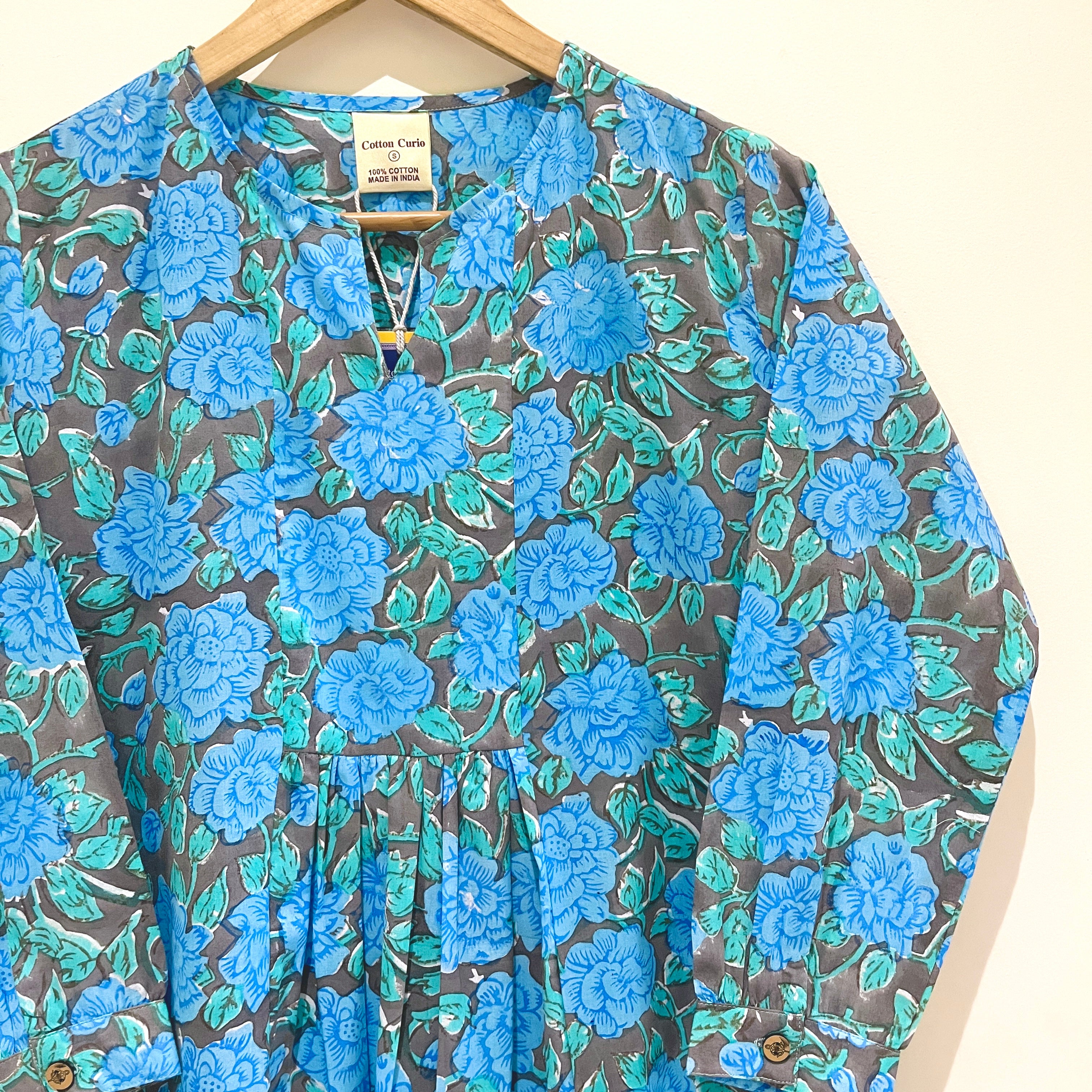 Block Printed Cotton Short Top