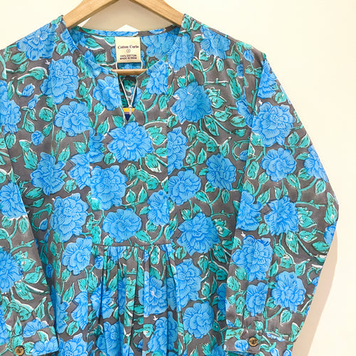 Block Printed Cotton Short Top