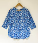 Block Printed Cotton Short Kurti