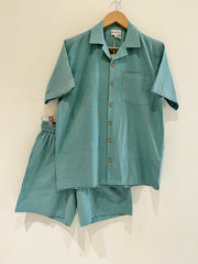 Cotton Flax Shirt Shorts Co-Ord