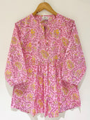 Block Printed Cotton Short Top
