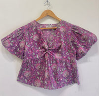 Block Printed Cotton Short Top