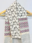 Block Printed Chanderi Dupatta