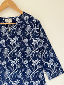 Block Printed Cotton Short Kurti
