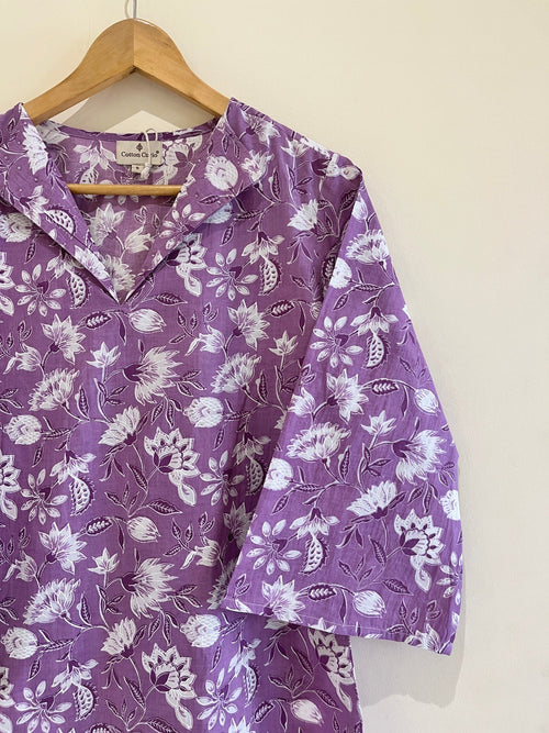 Violet Meadow Cotton Co-Ord set