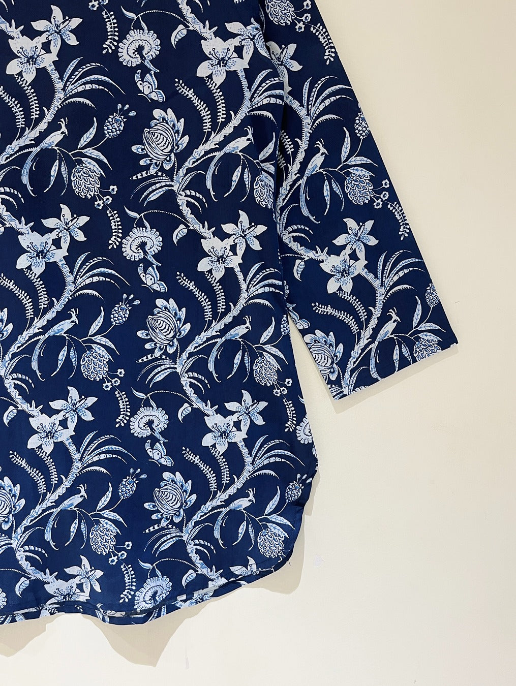 Block Printed Cotton Short Kurti