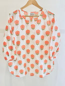 Block Printed Cotton Short Kurti