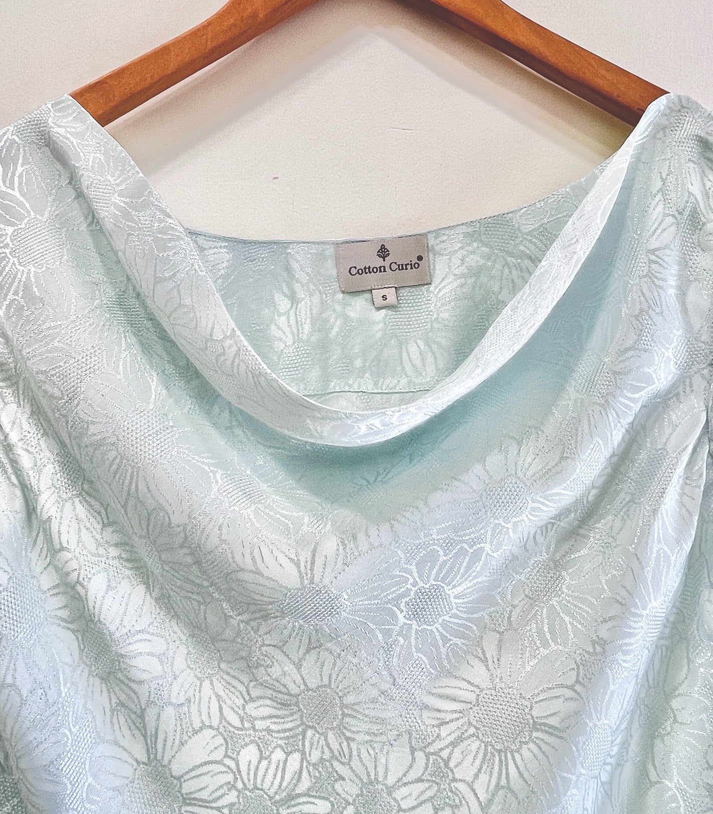 Minty Mist Modal Satin Short Top