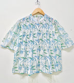 Block Printed Chanderi Silk Short Top