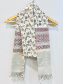 Block Printed Chanderi Dupatta