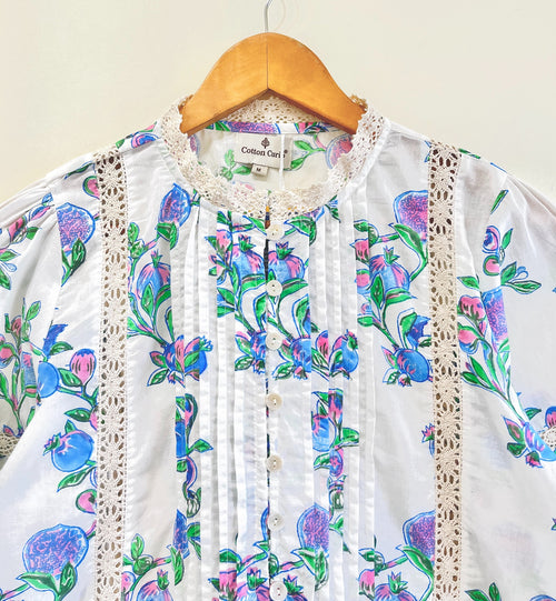 Anar Bel Lace Cotton Top