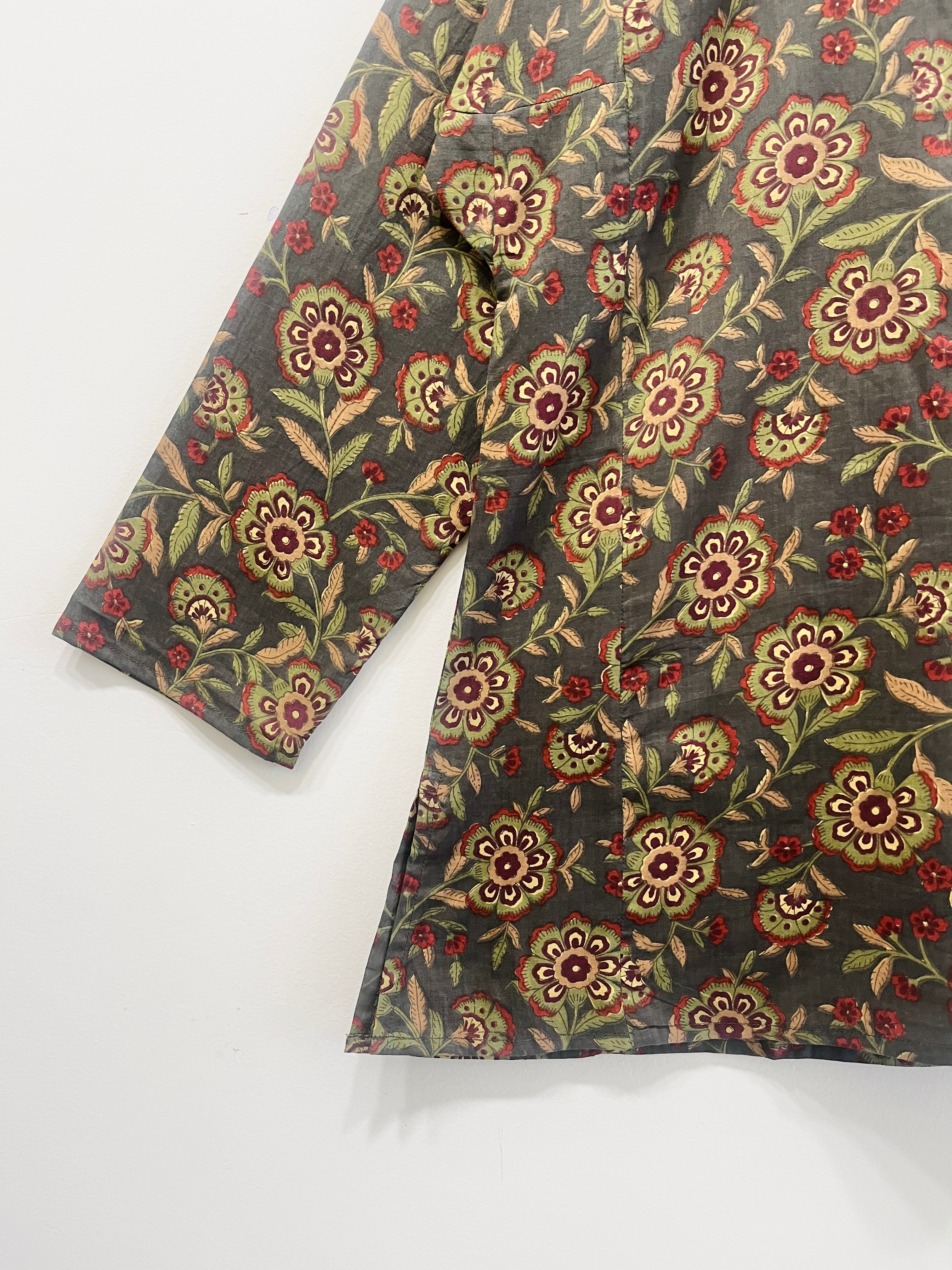 Block Printed Cotton Short Top