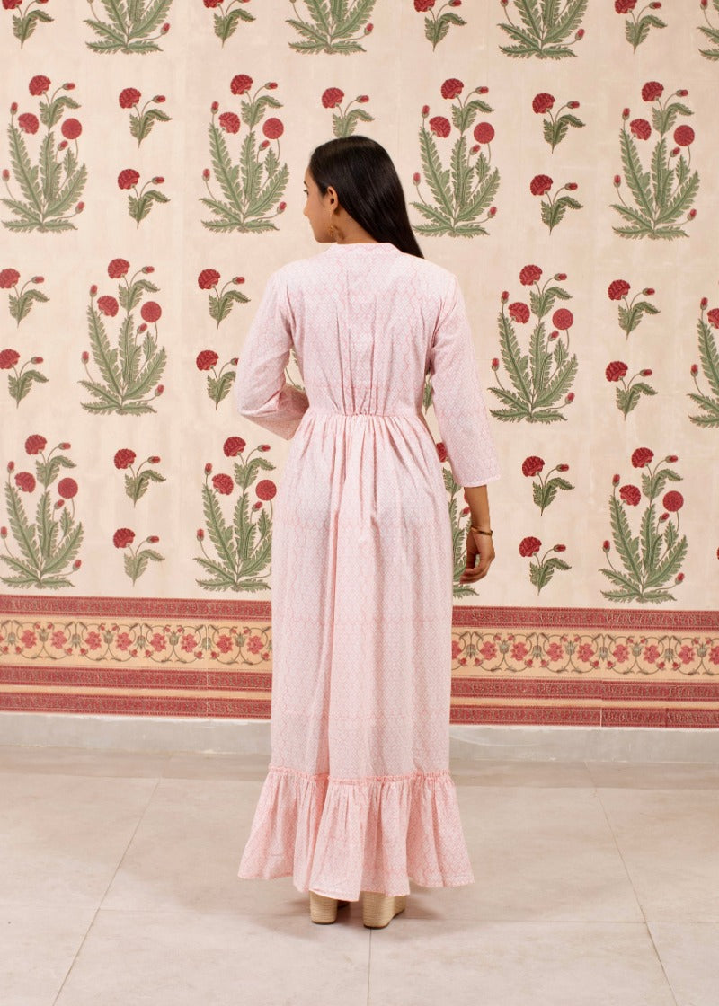 Pink Buti Printed Dress