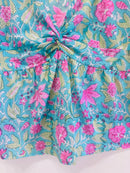 Tropical Blossom Cotton Short Top