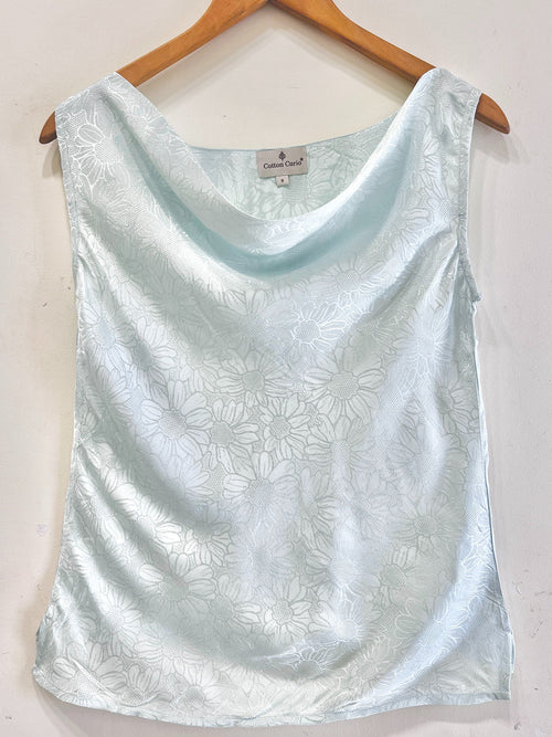 Minty Mist Modal Satin Short Top