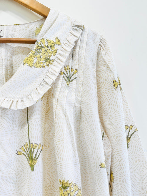 Sarson Ruffle Cotton Top