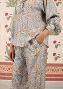 Eris Habotai Silk Co-ord Set, Riverbed