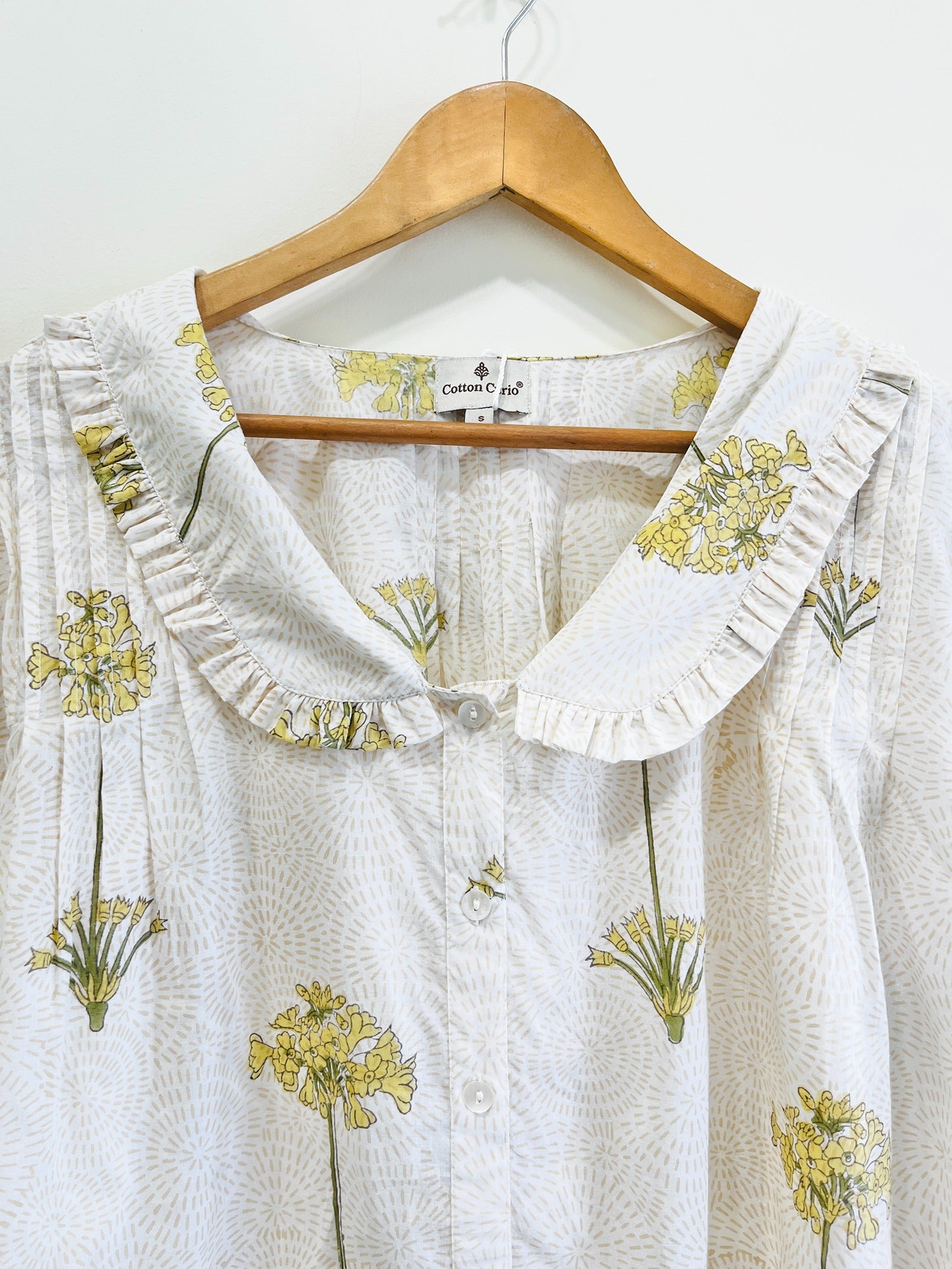 Sarson Ruffle Cotton Top