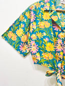 Block Printed Cotton Crop Shirt