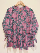 Block Printed Cotton Short Top