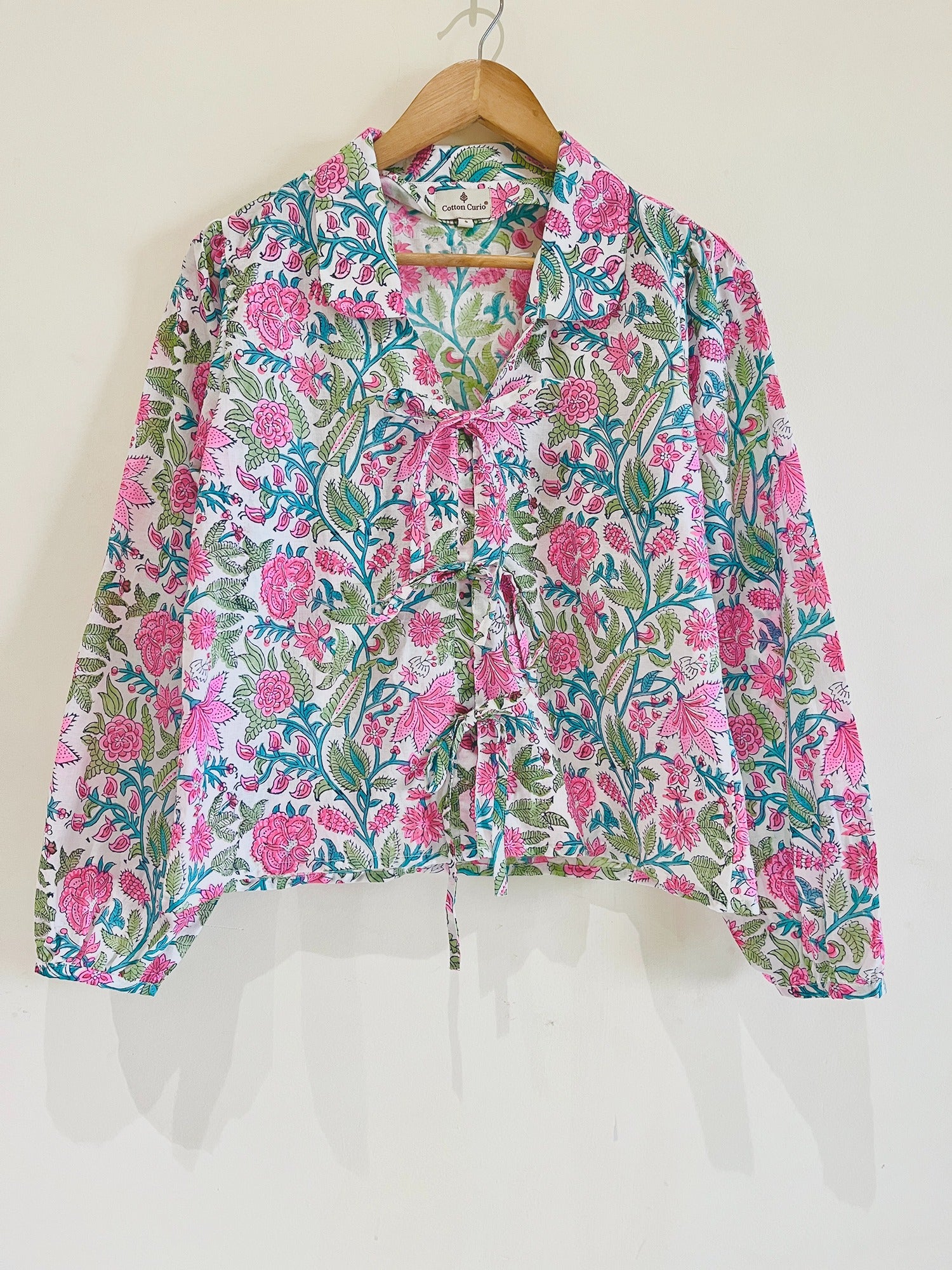 Women’s Cotton Block Printed Short Top