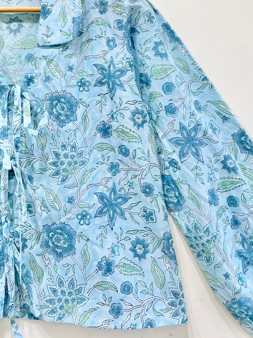 Women’s Cotton Block Printed Short Top