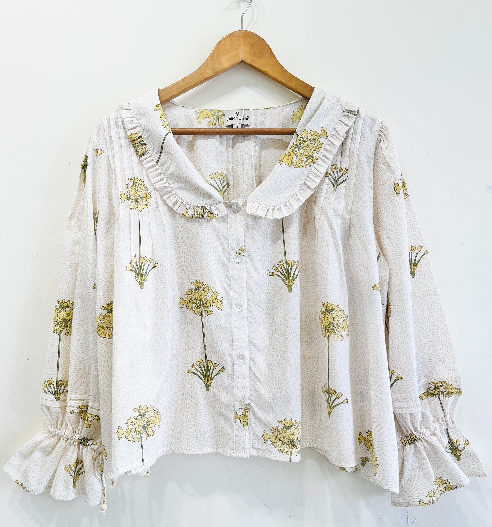 Sarson Ruffle Cotton Top