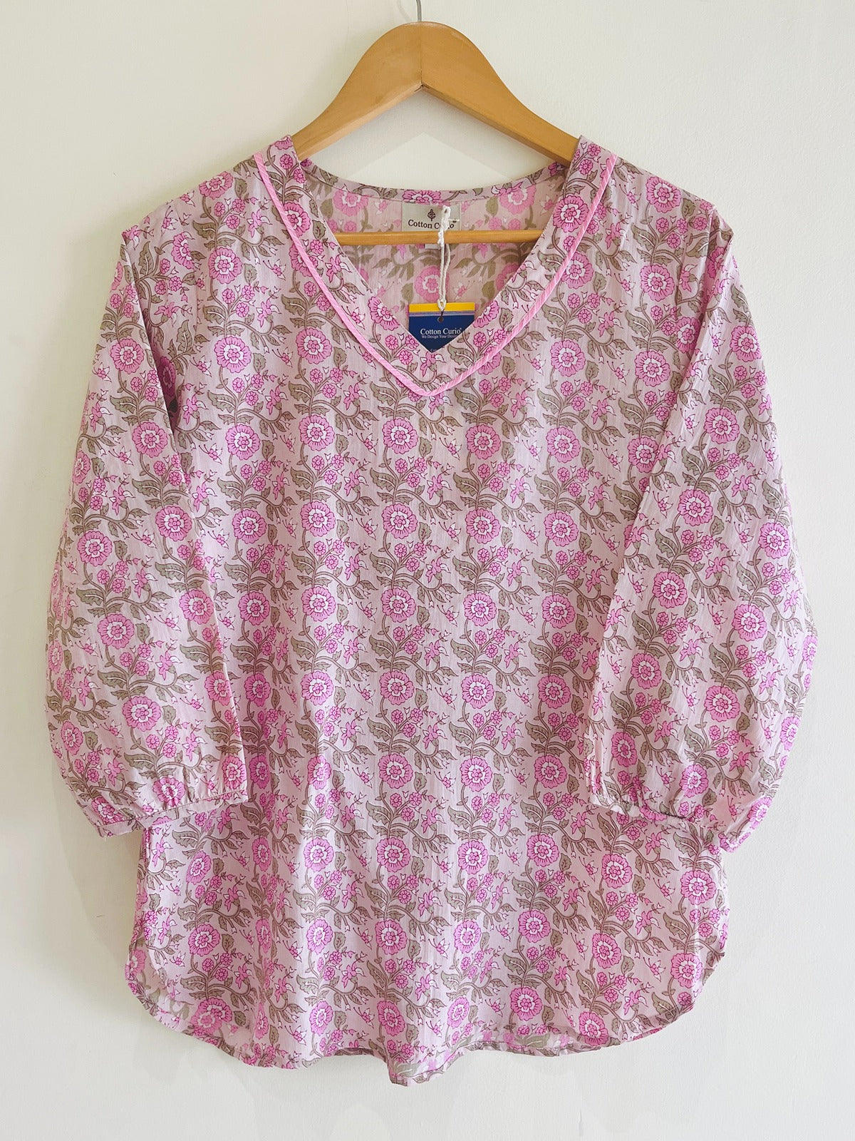 Block Printed Short kurti
