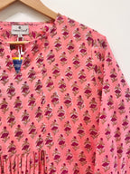 Block Printed Cotton Short Top