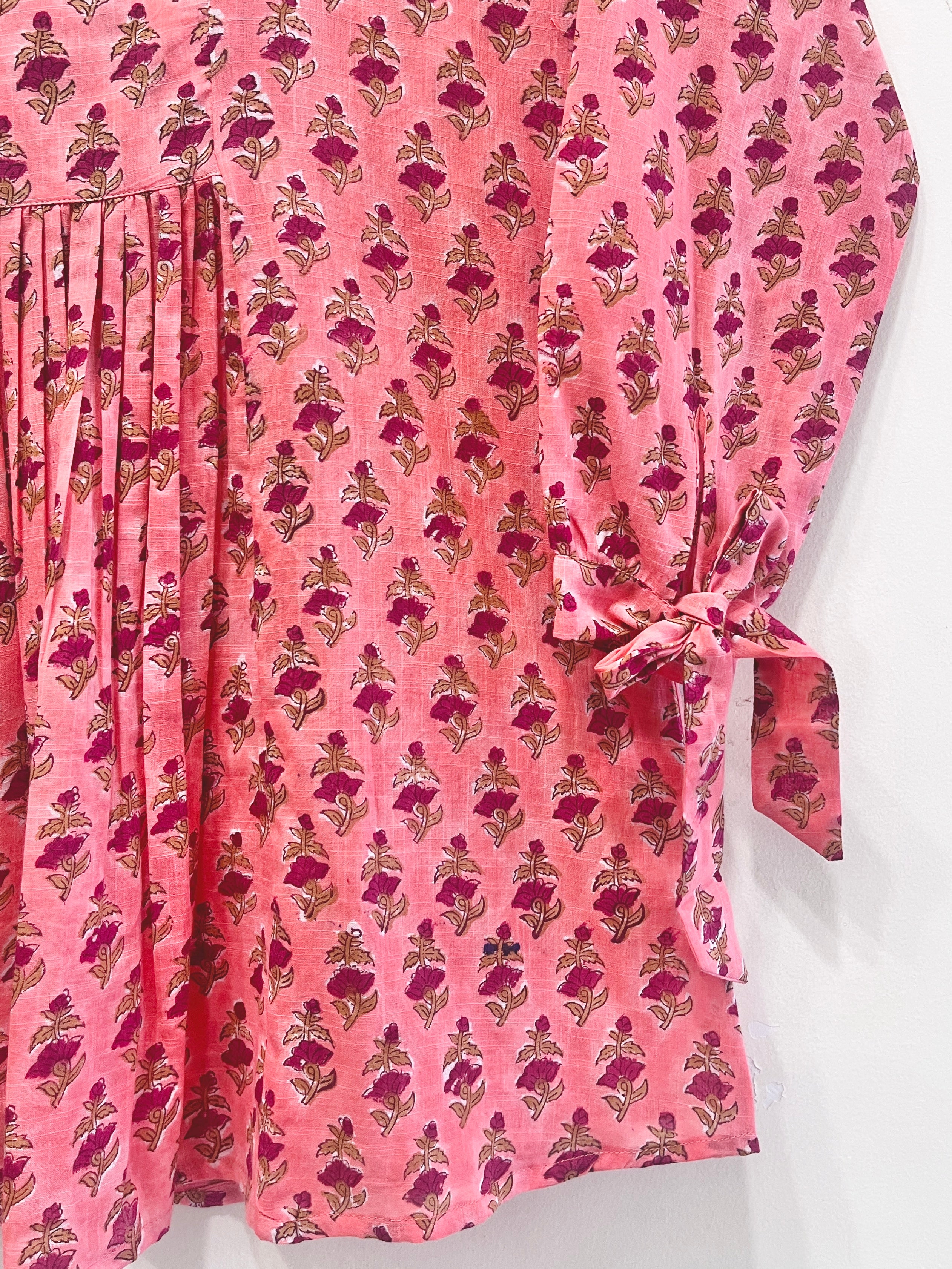 Block Printed Cotton Short Top