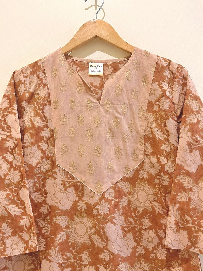 Utsav Printed Cotton Kurta Pant Set