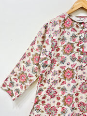 Rosy Meadow Cotton Kurti