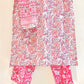 Pink Chintz Kurta Pant Set with Dupatta