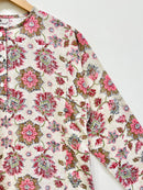 Block Printed Cotton Short Kurti