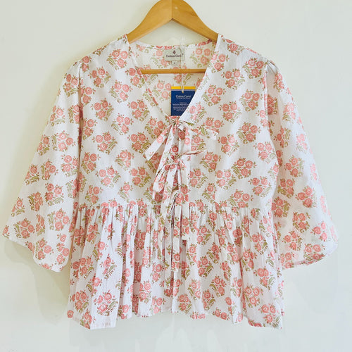 Block Printed Cotton Short Top