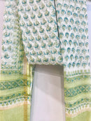 Block Printed Kota Doria Dupatta