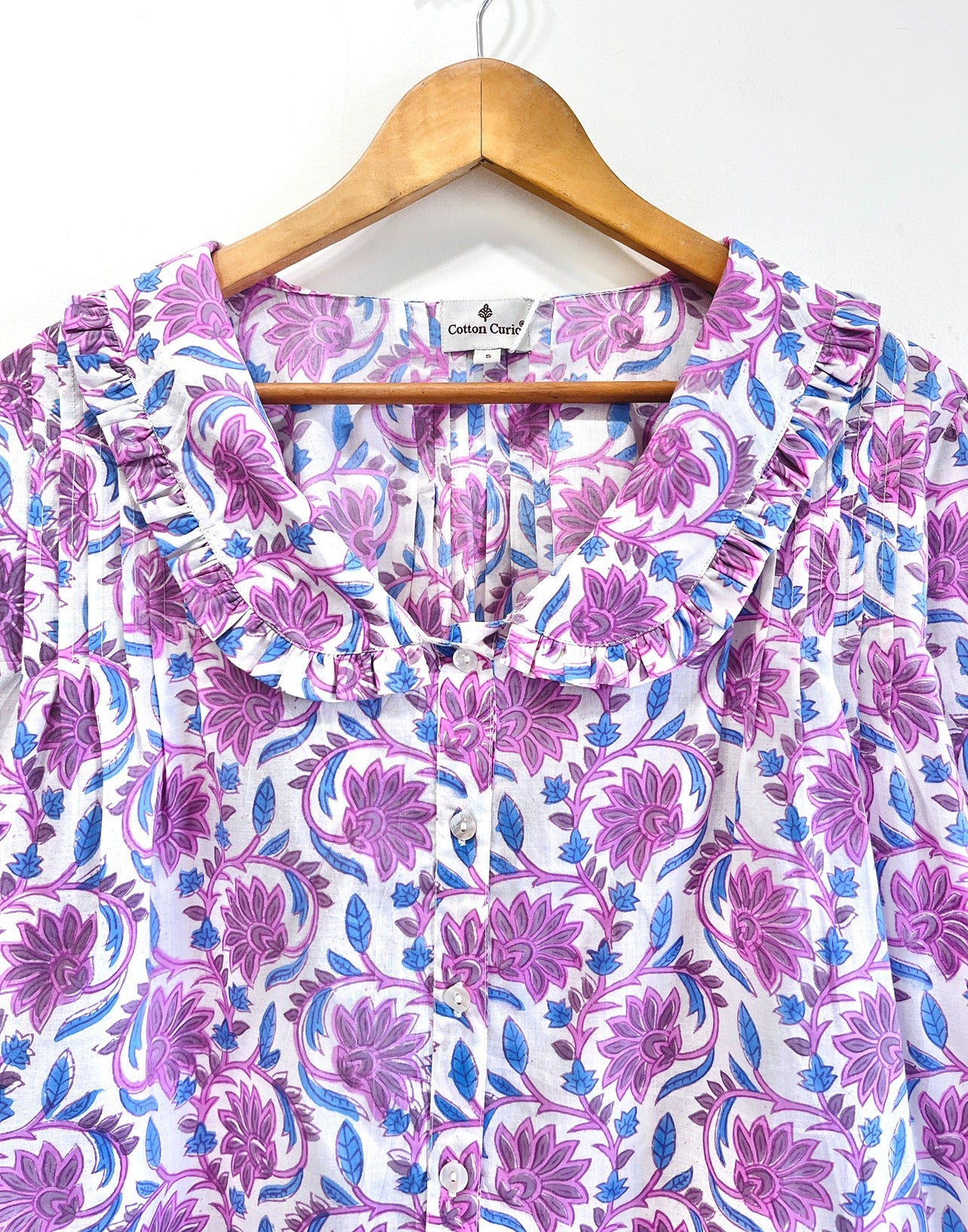 Baagh-e-Gul Ruffle Cotton Top