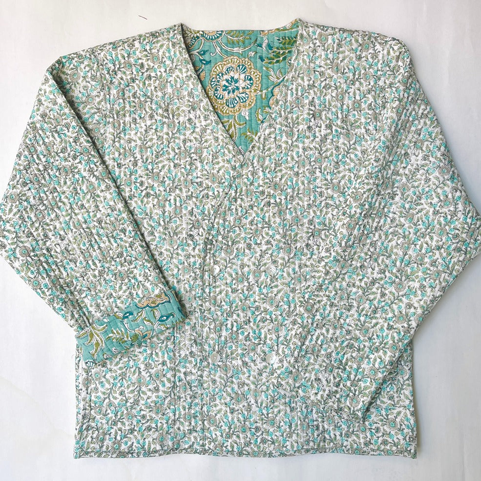 Cotton Quilted Reversible Jacket