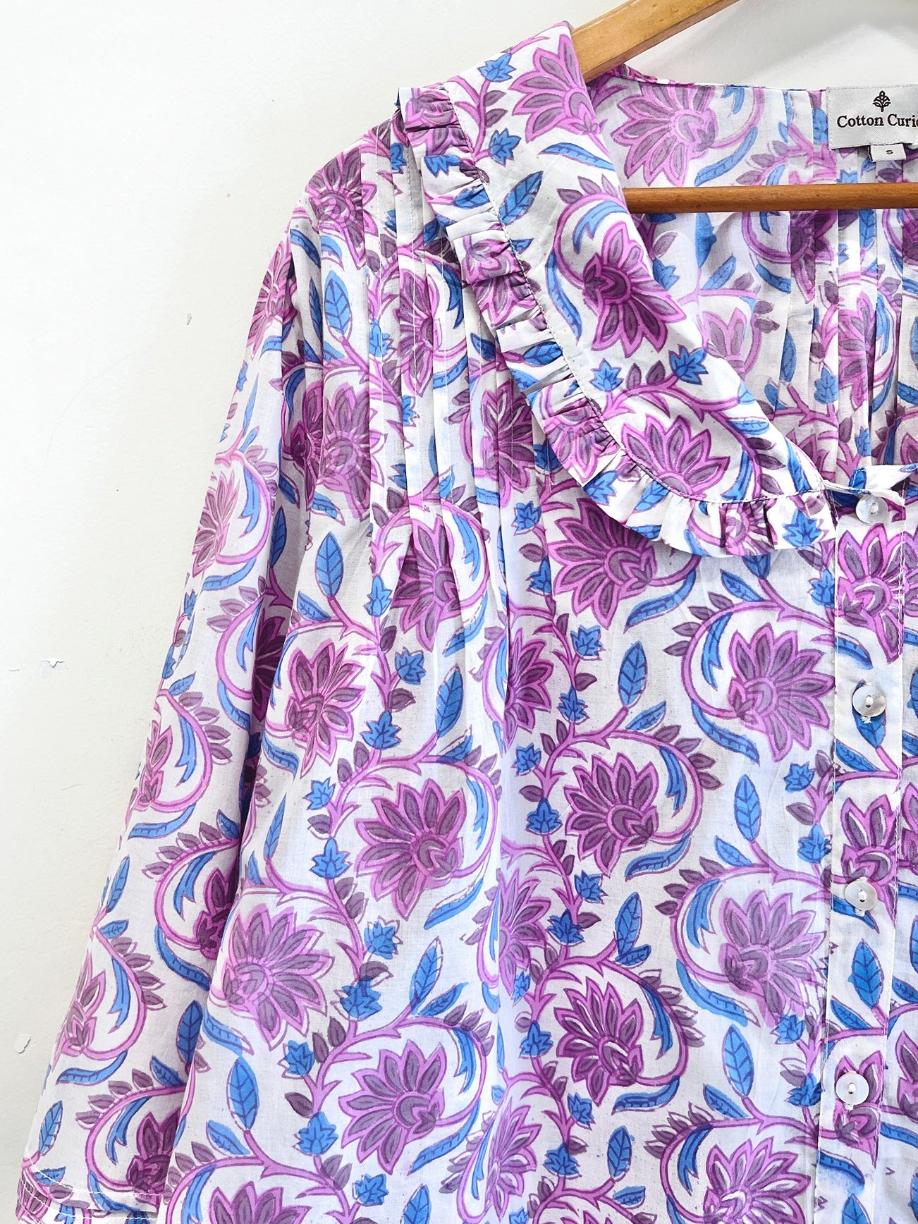 Baagh-e-Gul Ruffle Cotton Top